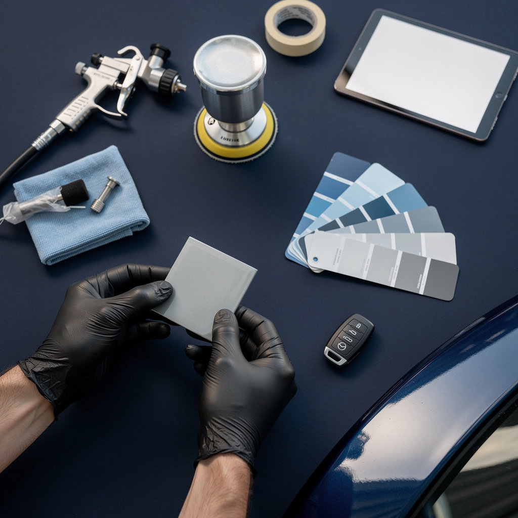 AutoFixOnSite expert technician performing professional mobile auto body repair service in Orange County and Los Angeles