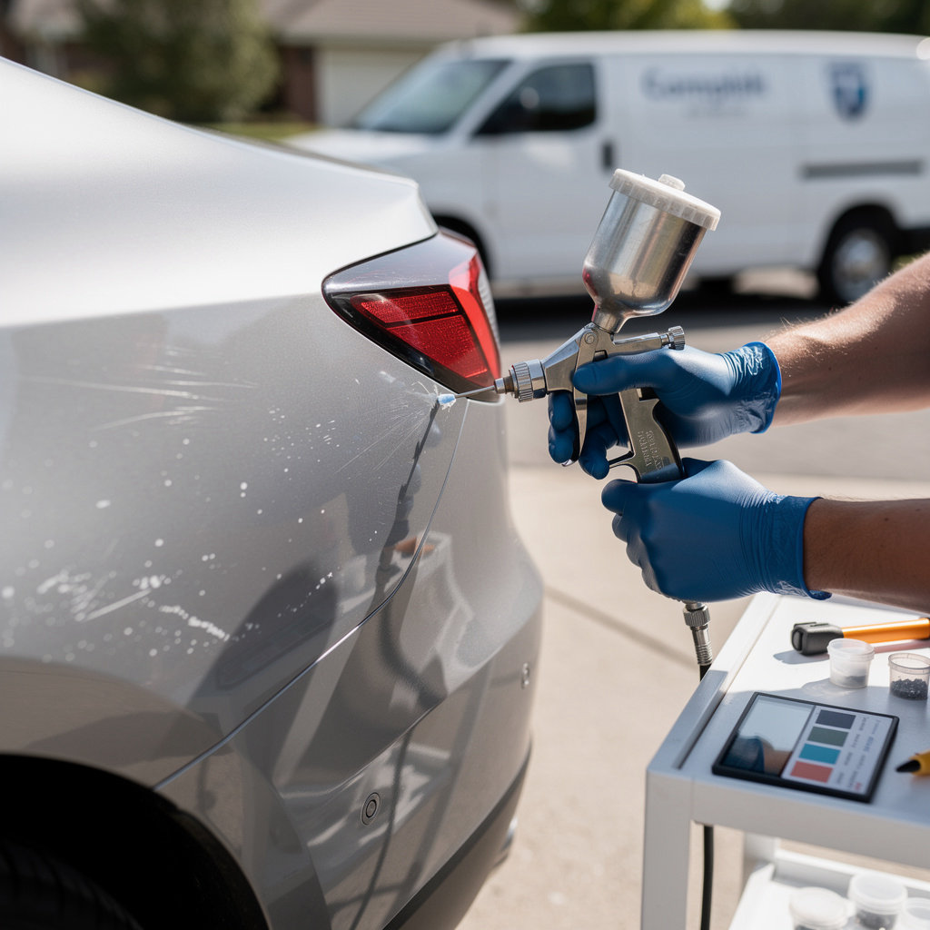 AutoFixOnSite professional paint repair and touch-up service for color-matched scratches and chips in Orange County and Los Angeles